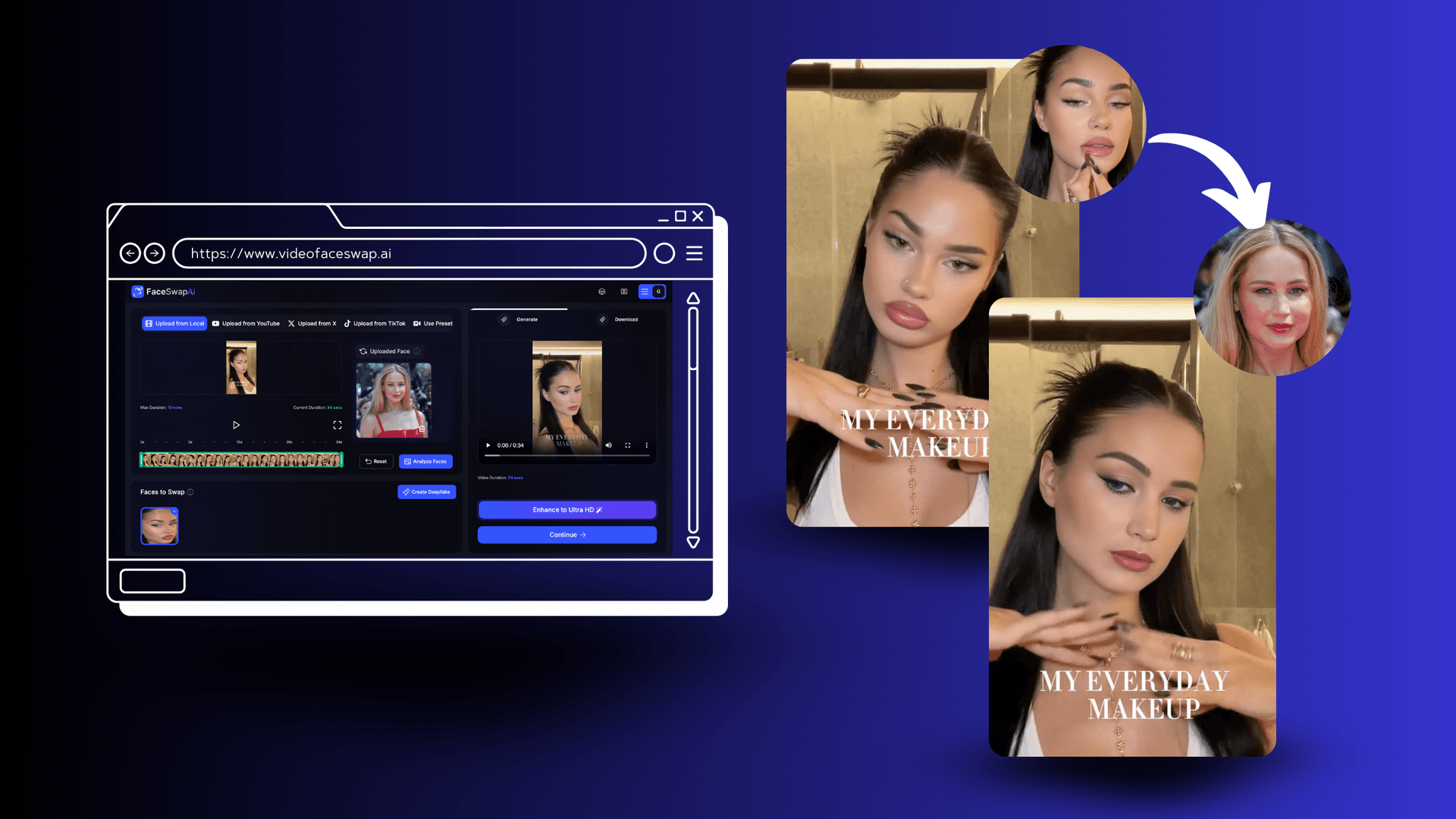 Use face swap video ai for your influencer projects